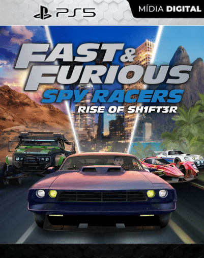 Fast & Furious Spy Racers Rise of Sh1ft3r PS5 Midia digital
