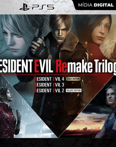 Resident Evil Remake Trilogy PS5 – Mídia Digital