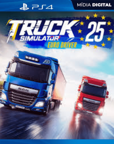 Truck Simulator 25: Euro Driver Ps4 mídia digital