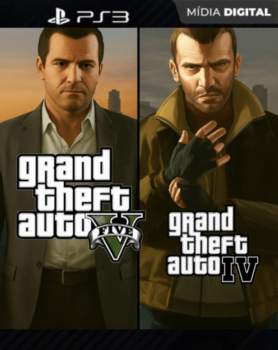GTA V + GTA IV PS3 – Combo Digital