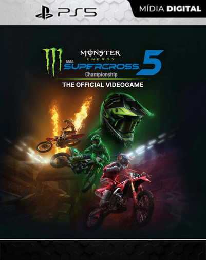 Monster Energy Supercross The Official Videogame 5 PS5 Mídia Digital