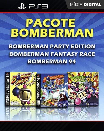 Bomberman 94 + Bomberman Party Edition + Bomberman Fantasy Race Playstation 3 Mídia Digital