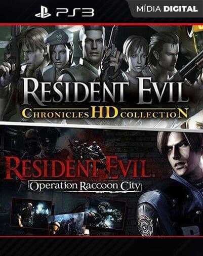 Resident Evil Chronicles HD + Operation Raccoon City Playstation 3 Mídia Digital