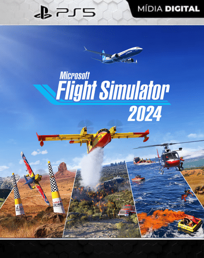 Microsoft Flight Simulator 2024 Ps5 Mídia Digital