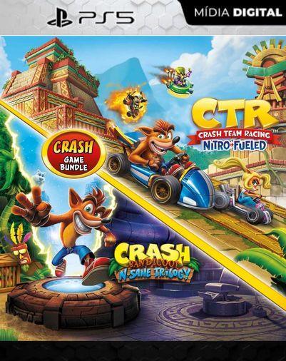 Pacote Crash Bandicoot™ N. Sane Trilogy + CTR Nitro-Fueled ps5 mídia digital