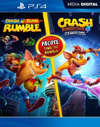 Crash Team Rumble™ + Crash Bandicoot™ 4: It’s About Time PS4 Mídia Digital