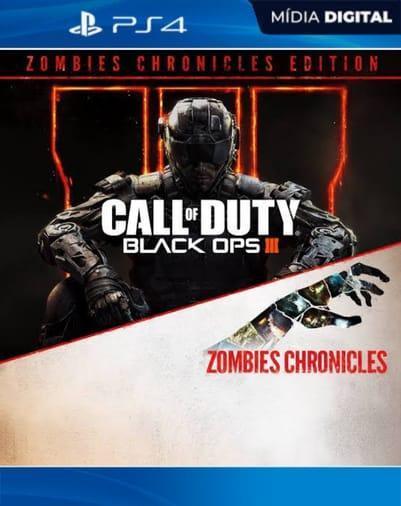 Call of Duty Black Ops 3 Edição Zombies Chronicles PS4 PSN Mídia Digital
