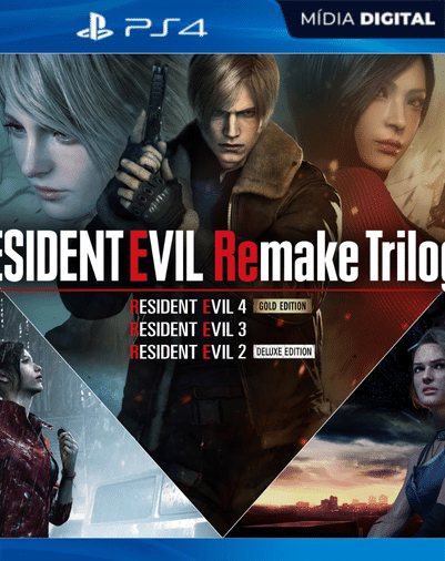 Resident Evil Remake Trilogy PS4 – Mídia Digital