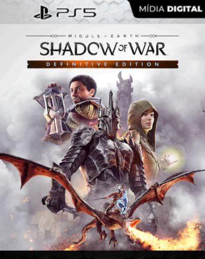 Terra-média Sombras da Guerra Edição Definitiva PS5 Mídia Digital