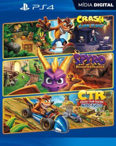 Pacote Triplo Crash™ + Spyro™ ps4 mídia digital