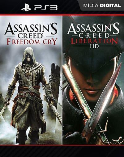 Assassins Creed Liberation HD e Freedom Cry PS3 Mídia Digital
