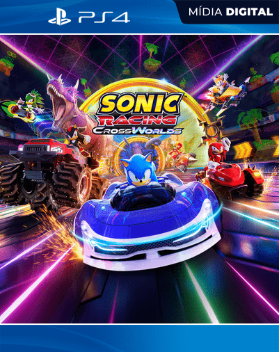 Sonic Racing: CrossWorlds ps4 midia digital – Corrida e Aventura em Alta Velocidade