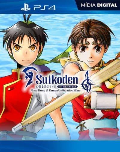 Suikoden I&II HD Remaster Gate Rune and Dunan Unification Wars PS4 Mídia Digital
