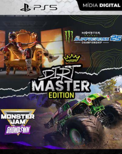 Monster Energy Supercross 25 X Monster Jam Showdown Dirt Master Edition PS5 Mídia Digital