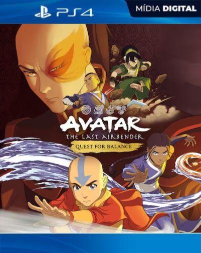 Avatar The Last Airbender: Quest for Balance PS4 Mídia Digital
