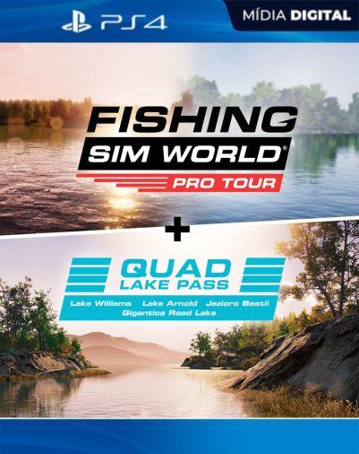 Fishing Sim World: Pro Tour + Quad Lake Pass PS4 Mídia Digital