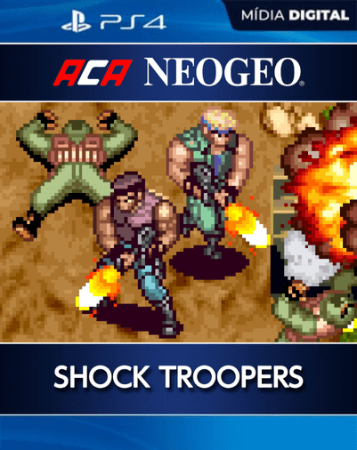 ACA NEOGEO SHOCK TROOPERS PS4 Mídia Digital