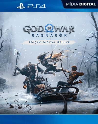 God of War Ragnarök Edição Digital Deluxe PS4 Mídia Digital