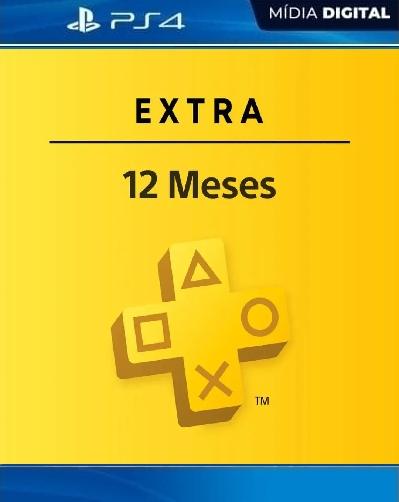 PlayStation Plus Extra 12 Meses PS4 - Mídia Digital