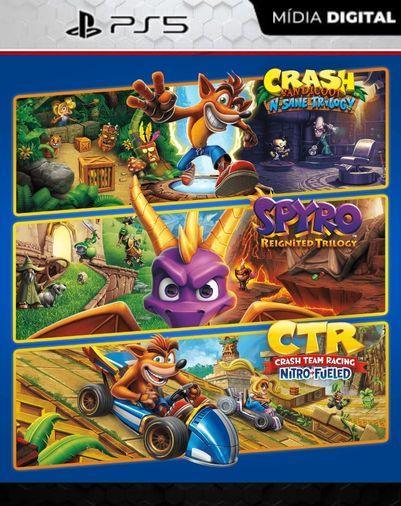 Pacote Triplo Crash™ + Spyro™ ps5 mídia digital
