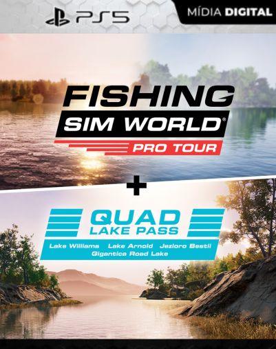 Fishing Sim World: Pro Tour + Quad Lake Pass PS5 Mídia Digital