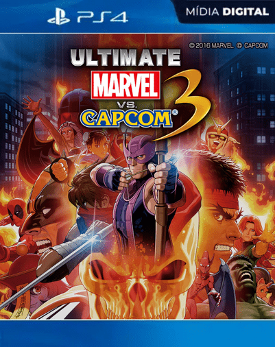 Ultimate Marvel vs Capcom 3 Ps4 Mídia Digital