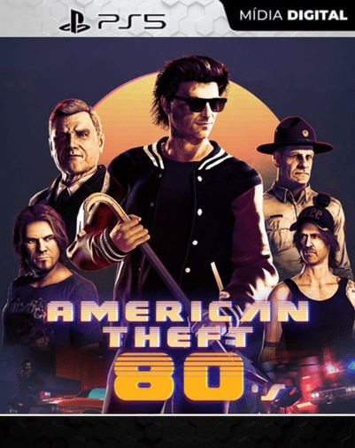 American Theft 80s PS5 Mídia Digital