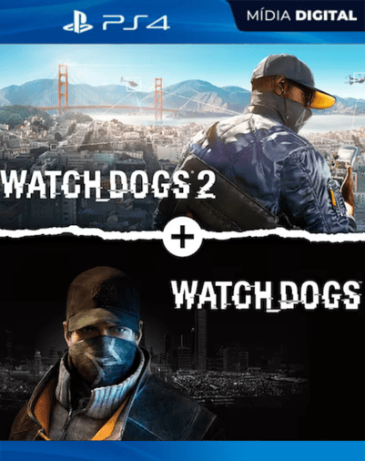 Watch Dogs 1 E 2 PS4 Mídia Digital