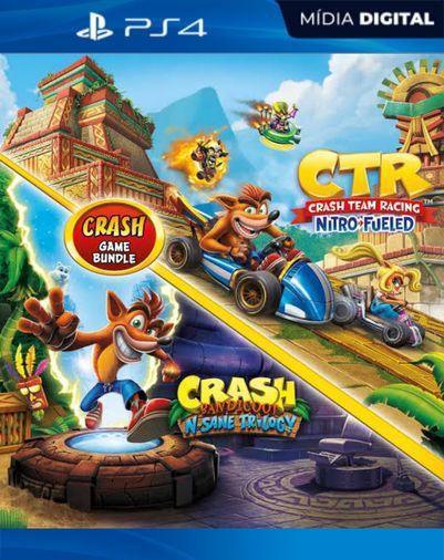 Pacote Crash Bandicoot™ N. Sane Trilogy + CTR Nitro-Fueled ps4 mídia digital
